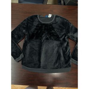 Star Wars Black Long Sleeve Plush Sleep Top Size Medium
